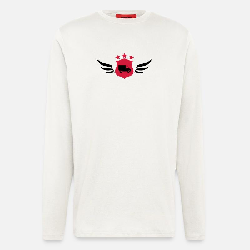frachtführer / möbelpacker / mover / bewegen - Langarmshirt - made by SPREAD  - OFF WHITE