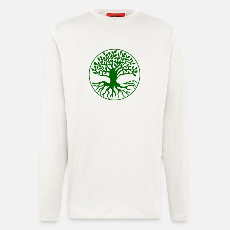 Baum Lebensbaum - Langarmshirt - made by SPREAD  - OFF WHITE