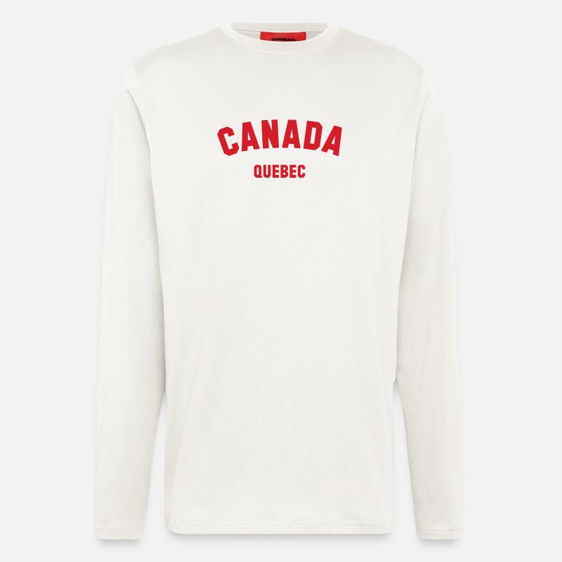 QUEBEC, Canada Kanada - Langarmshirt - made by SPREAD  - OFF WHITE