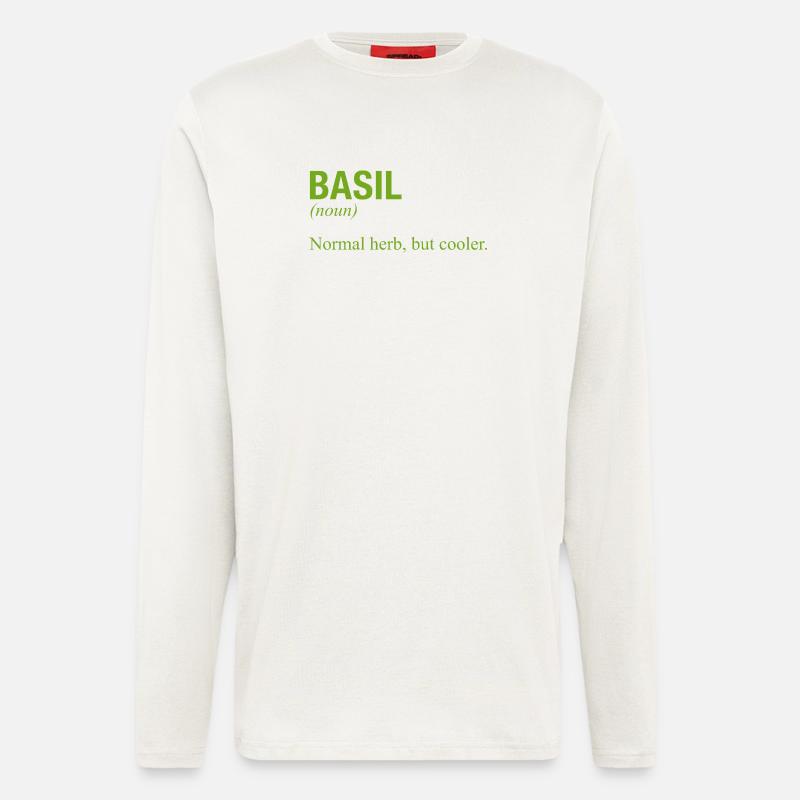 BASIL Basilikum - Longsleeve - made by SPREAD  - OFF WHITE