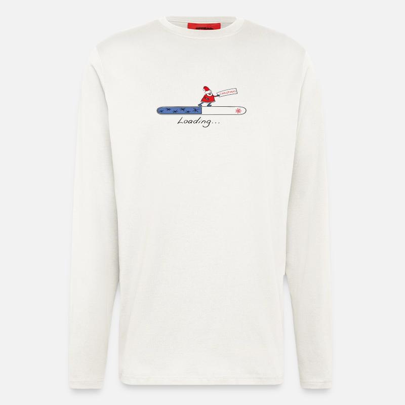Christmas Loading - Langarmshirt - made by SPREAD  - OFF WHITE