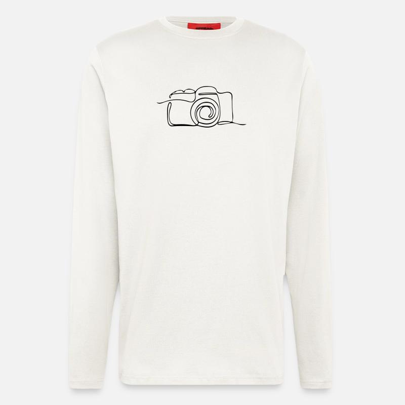 camera - Longsleeve - made by SPREAD  - OFF WHITE