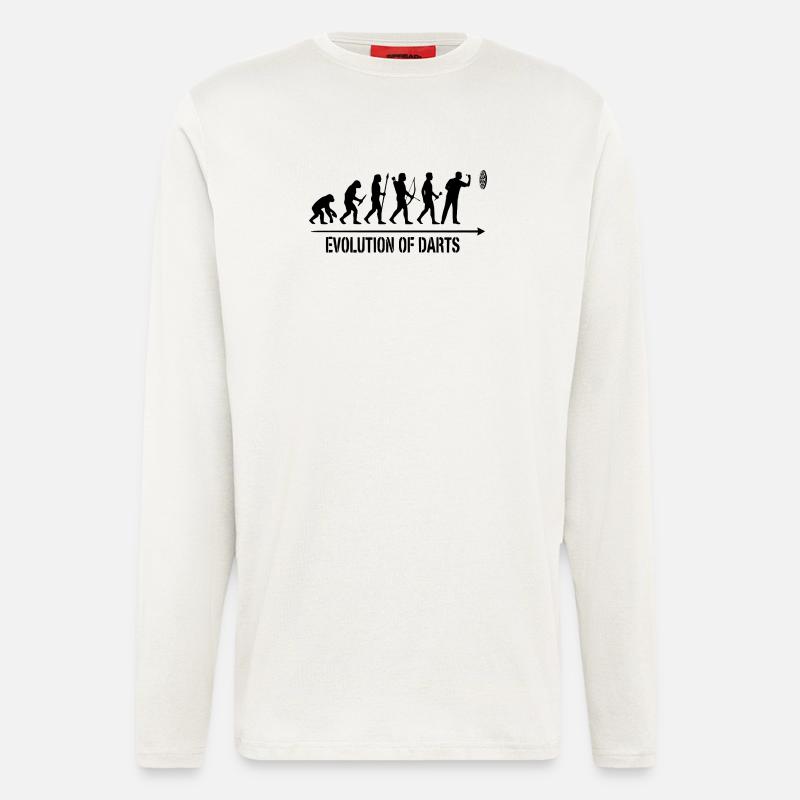 Darts Evolution Hoodie, Socken, Tasse, Top - Langarmshirt - made by SPREAD  - OFF WHITE