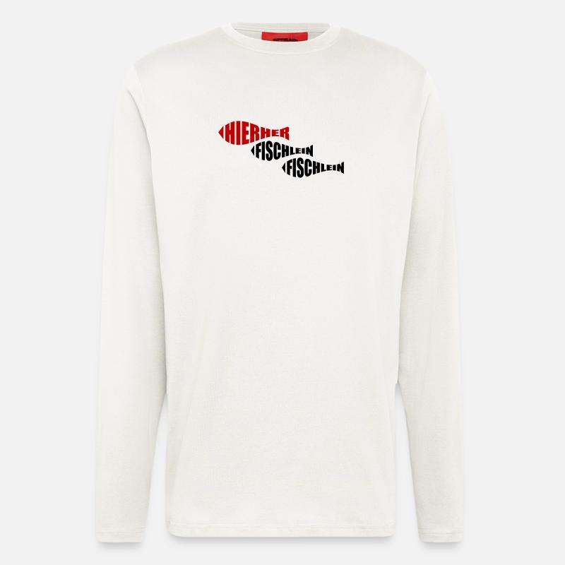 angeln - Langarmshirt - made by SPREAD  - OFF WHITE