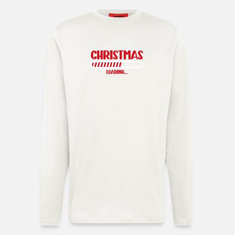 Christmas Loading Progress Bar - Longsleeve - made by SPREAD  - OFF WHITE