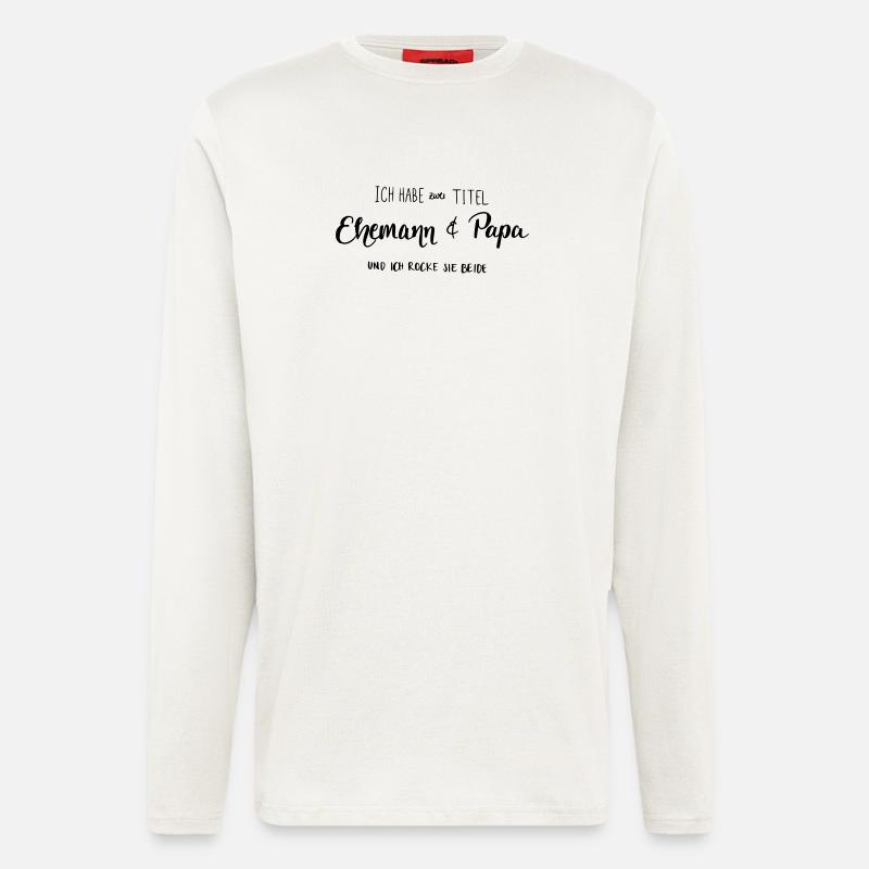 Ehemann & Papa - Langarmshirt - made by SPREAD  - OFF WHITE