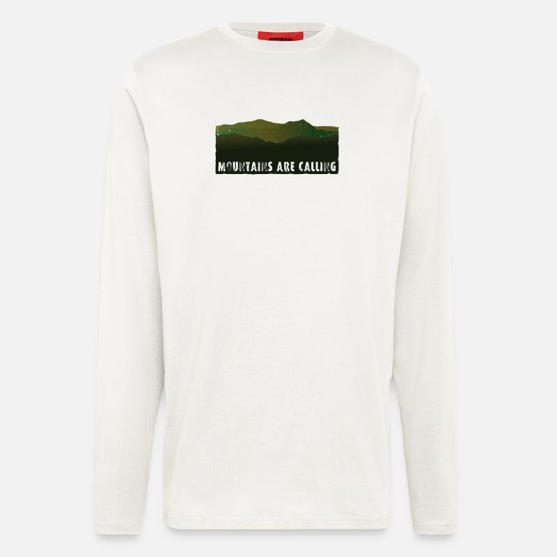 Mountains are Calling | Panorama - Langarmshirt - made by SPREAD  - OFF WHITE