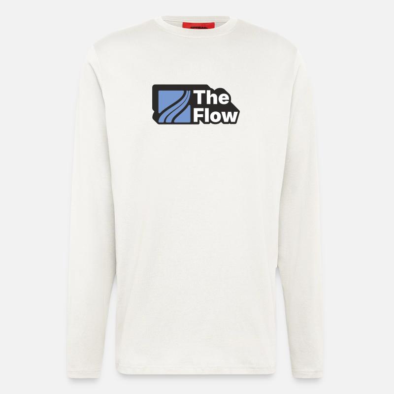 Das Design des Strömungsmusters - Langarmshirt - made by SPREAD  - OFF WHITE