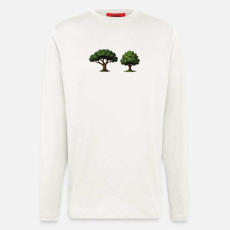 Tree duo apple tree in balance - Longsleeve - made by SPREAD  - OFF WHITE