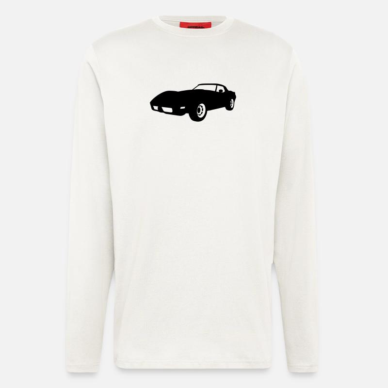 US Classic Car - Langarmshirt - made by SPREAD  - OFF WHITE