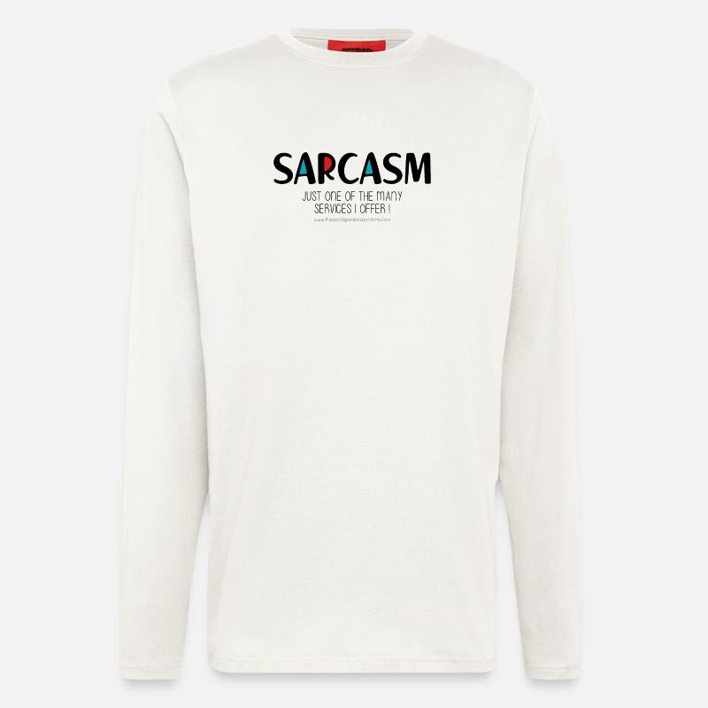 Sarkasmus - Langarmshirt - made by SPREAD  - OFF WHITE