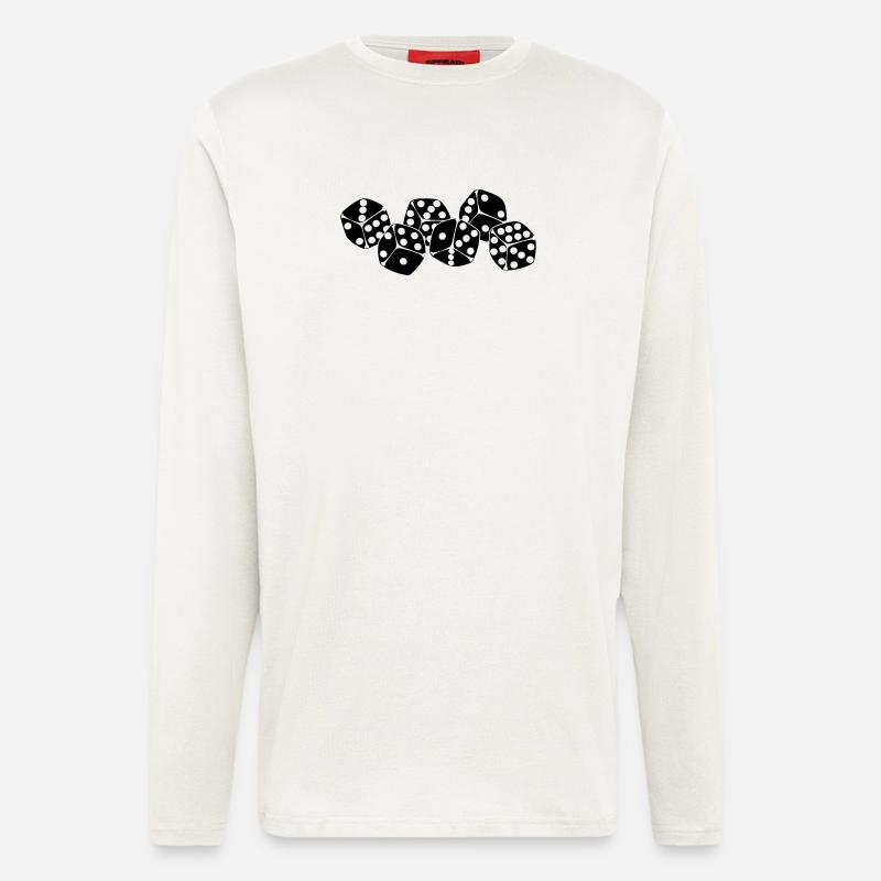 Six dice next to each other - Longsleeve - made by SPREAD  - OFF WHITE