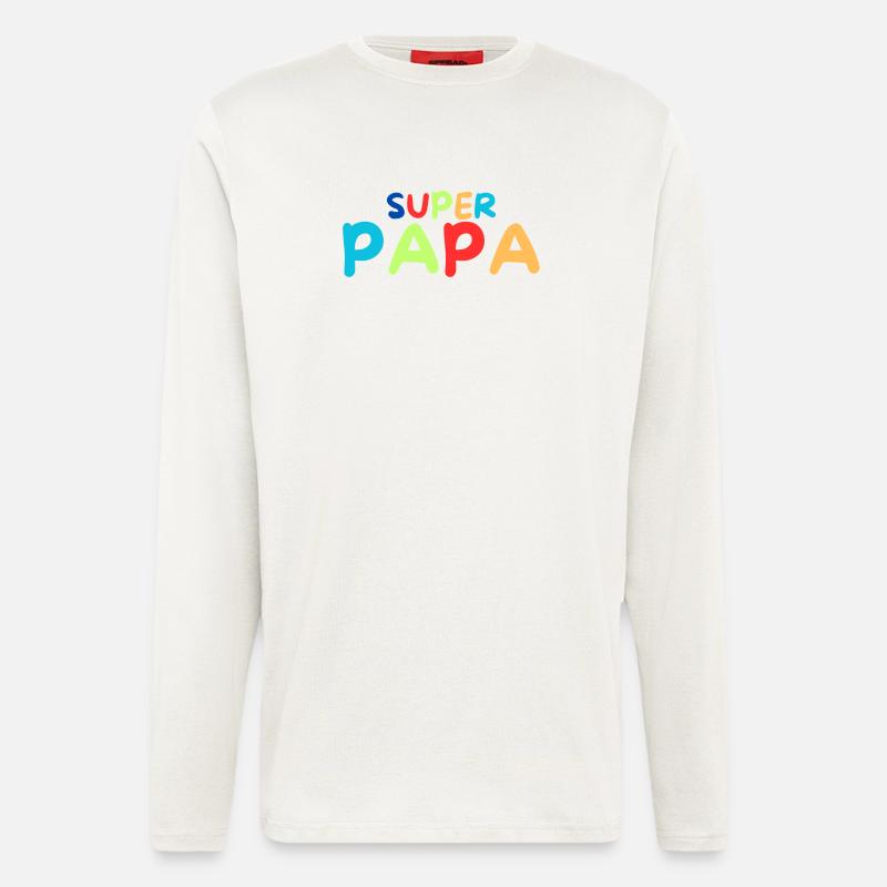 Super Papa - Langarmshirt - made by SPREAD  - OFF WHITE