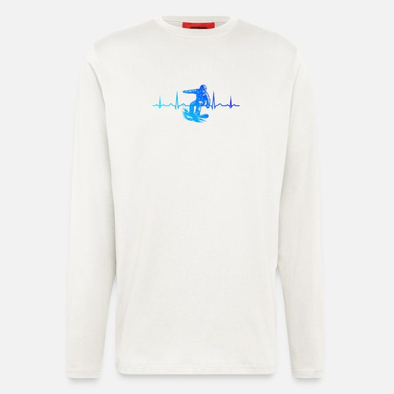 A motif just for snowboarding - Longsleeve - made by SPREAD  - OFF WHITE