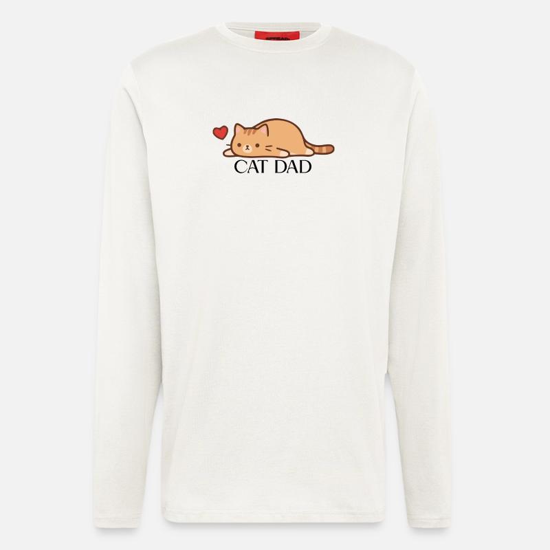 CAT_DAD - Langarmshirt - made by SPREAD  - OFF WHITE
