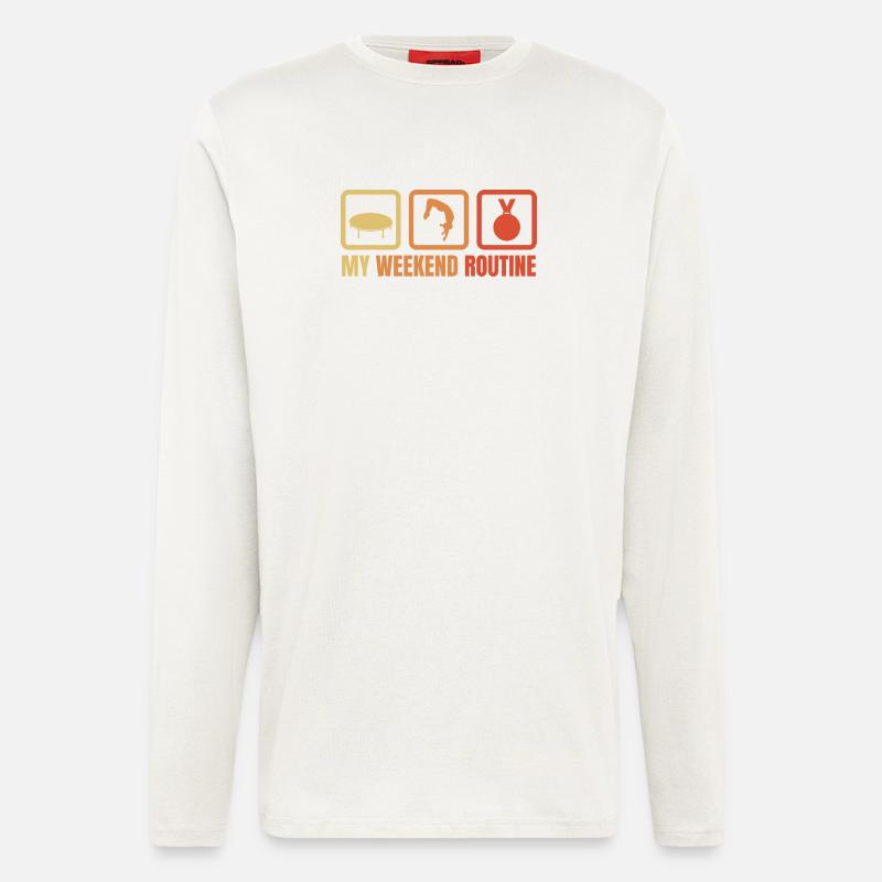 My Weekend Routine - Longsleeve - made by SPREAD  - OFF WHITE