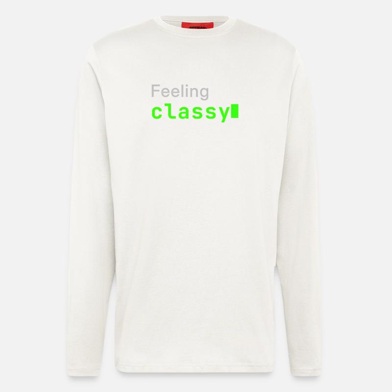 Feeling classy | Developer mood - Langarmshirt - made by SPREAD - OFF WHITE