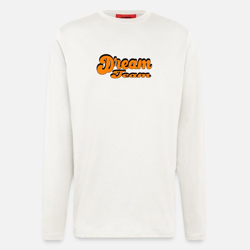 Dream Team Retro Style Design - Langarmshirt - made by SPREAD - OFF WHITE