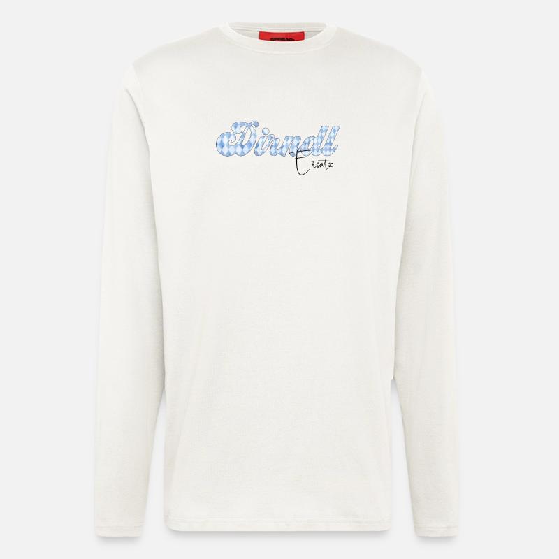 Dirndl Schrift Bayern Muster - Langarmshirt - made by SPREAD  - OFF WHITE