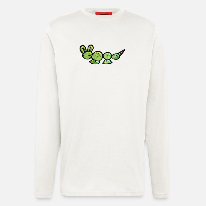 Crazy Caterpillar from Mars - Longsleeve - made by SPREAD  - OFF WHITE