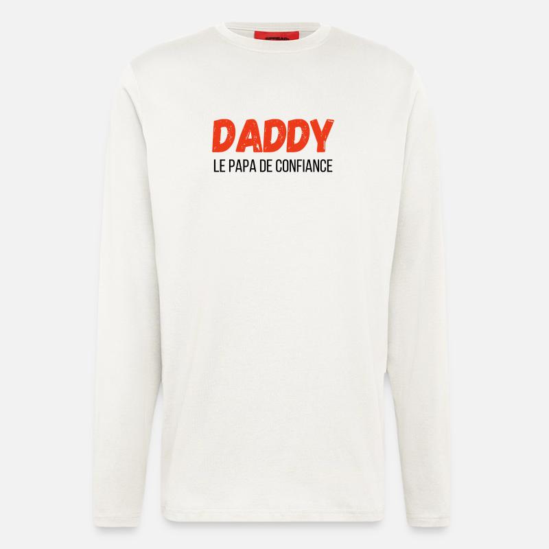 Daddy the Trusted Dad - Gift Idea - Longsleeve - made by SPREAD  - OFF WHITE