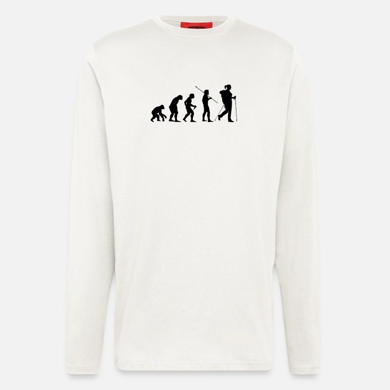Femme randonneuse Evolution - Manches longues bio décontracté fabriqué en UE - OFF WHITE