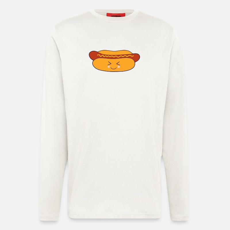 Hot dog Wurst - Langarmshirt - made by SPREAD  - OFF WHITE