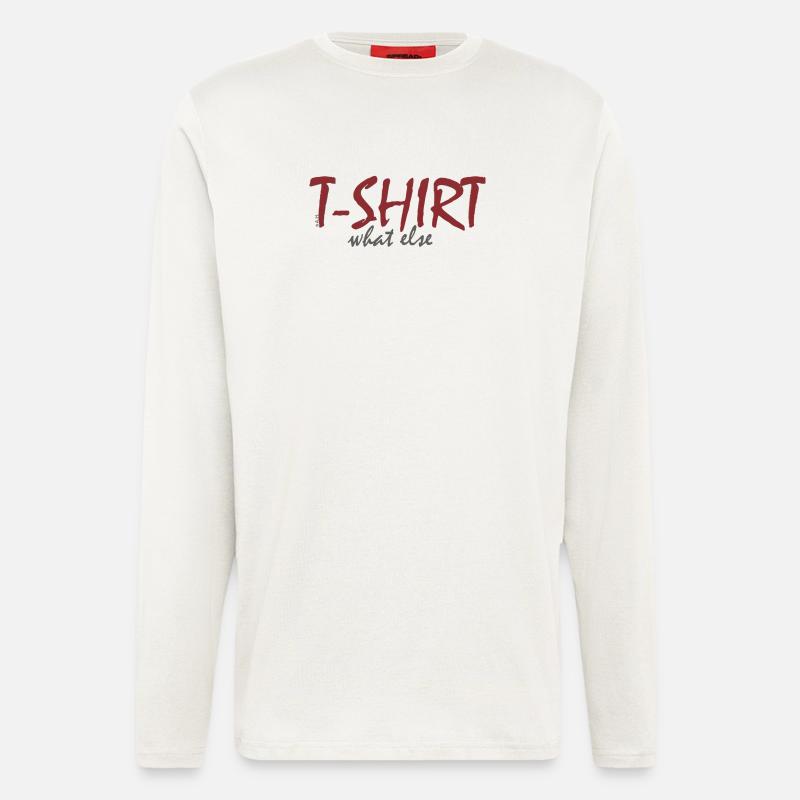 T‑Shirt What Else - Langarmshirt - made by SPREAD - OFF WHITE