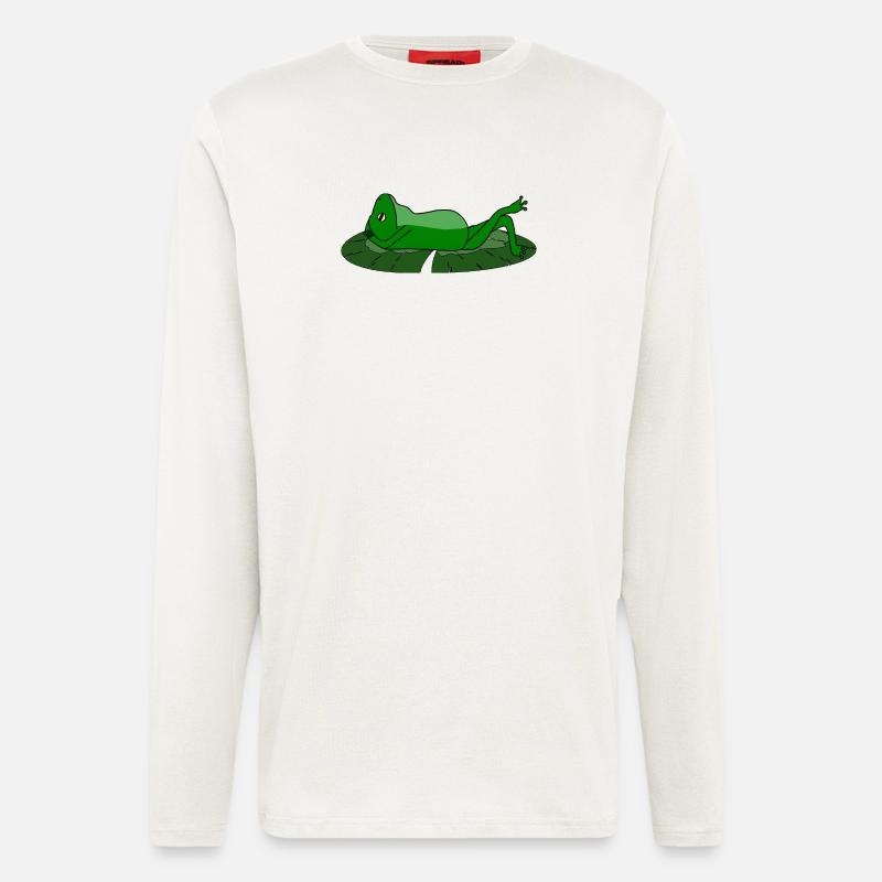 Frog Toad Chill Toad - Longsleeve - made by SPREAD  - OFF WHITE