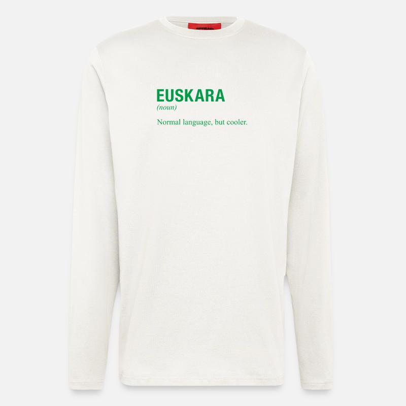 Basque language - Longsleeve - made by SPREAD  - OFF WHITE