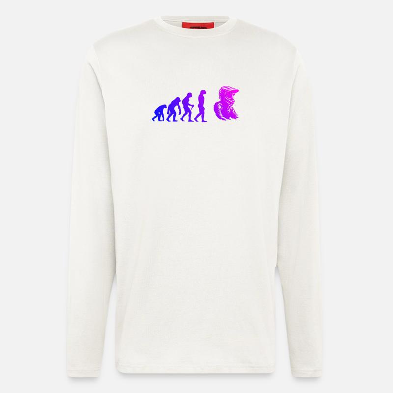 Statement for all motocross - Longsleeve - made by SPREAD - OFF WHITE