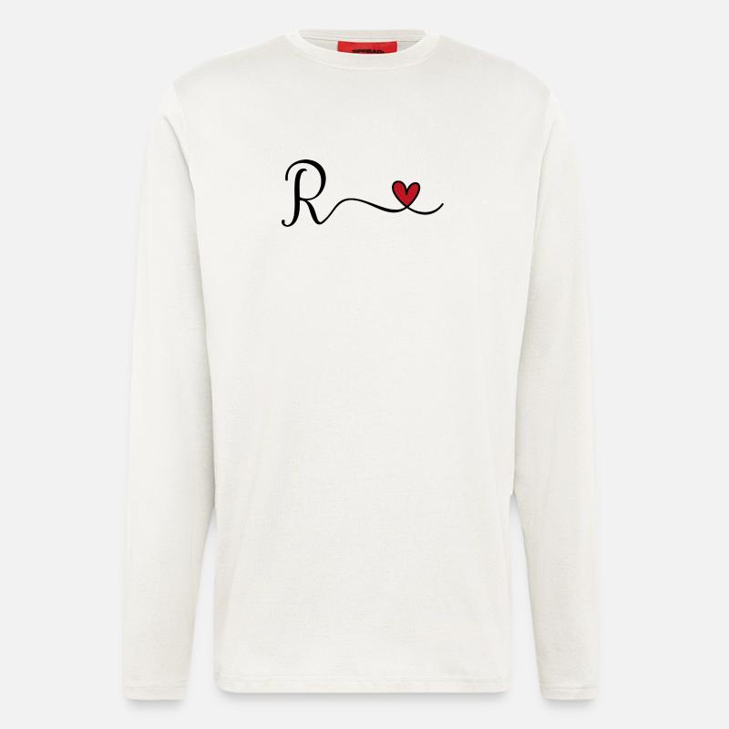 Letter R Monogram - Longsleeve - made by SPREAD - OFF WHITE