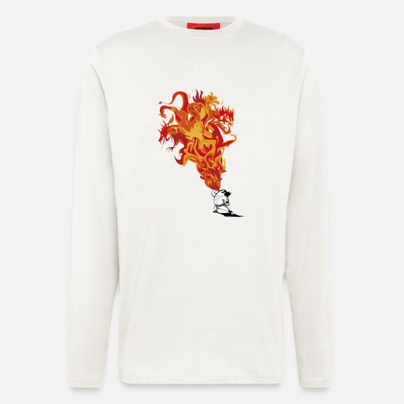 Feuerschlucker - Langarmshirt - made by SPREAD  - OFF WHITE