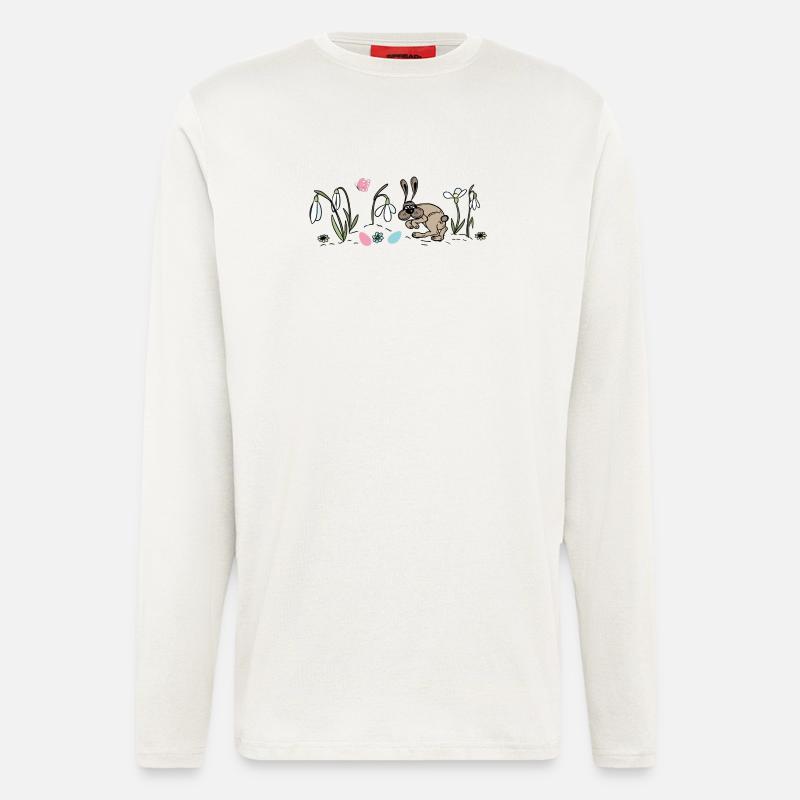 Easter Bunny in Spring - Longsleeve - made by SPREAD  - OFF WHITE
