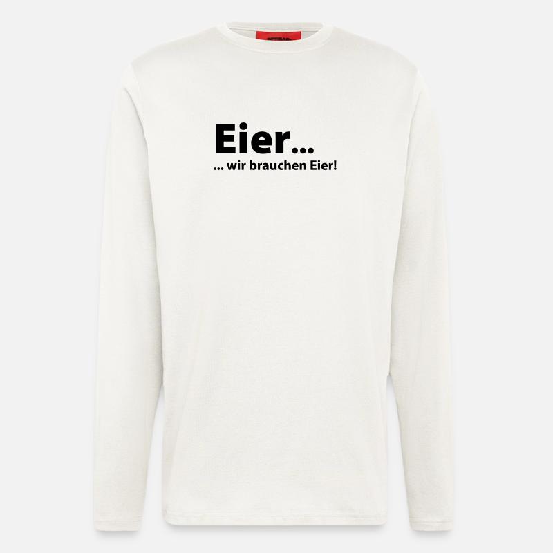 Eggs, we need eggs - Longsleeve - made by SPREAD  - OFF WHITE