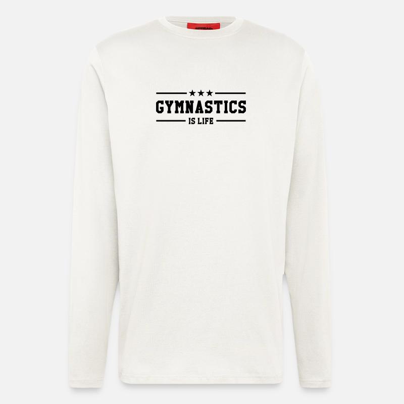 Gymnastics is life - Langarmshirt - made by SPREAD  - OFF WHITE