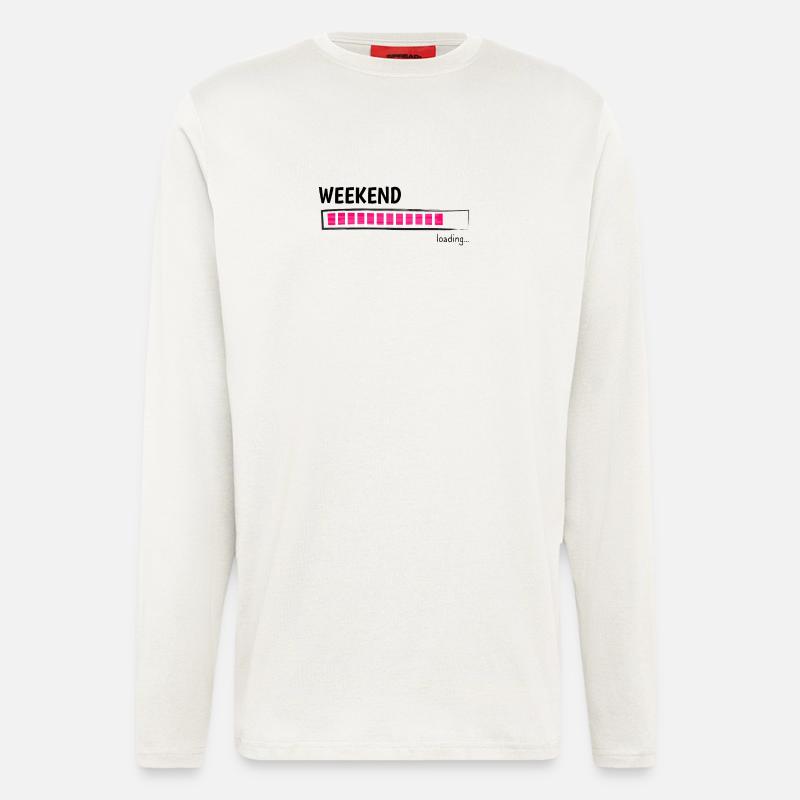 Weekend Loading Bar Leisure Mode - Longsleeve - made by SPREAD  - OFF WHITE
