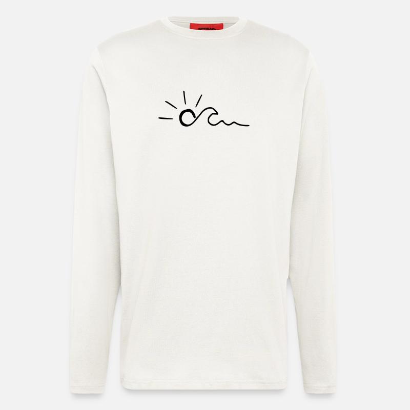 Sun & Wave - Longsleeve - made by SPREAD  - OFF WHITE