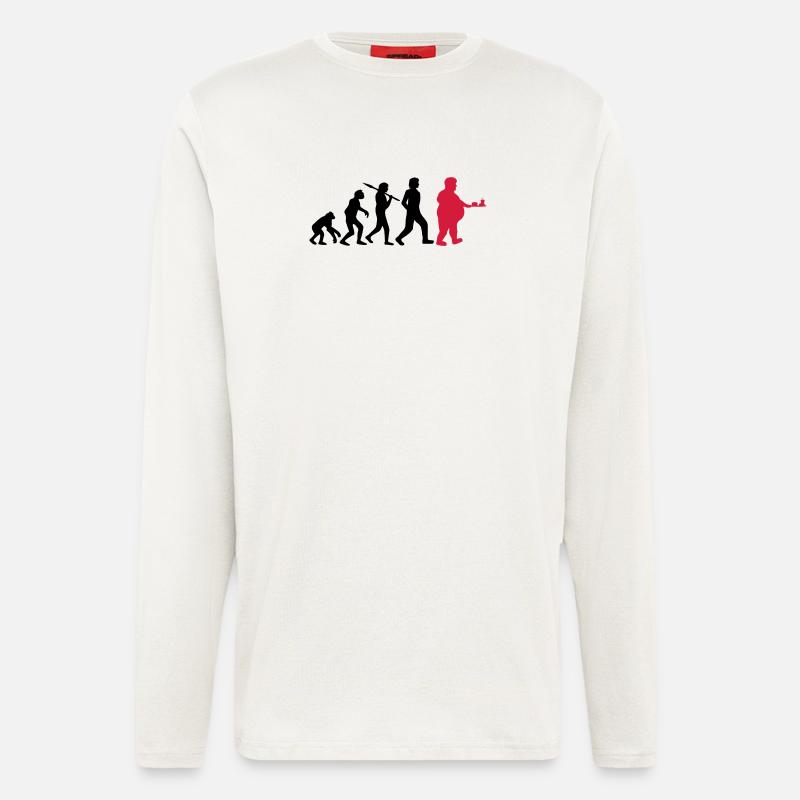 Fast Food Evolution - Longsleeve - made by SPREAD  - OFF WHITE