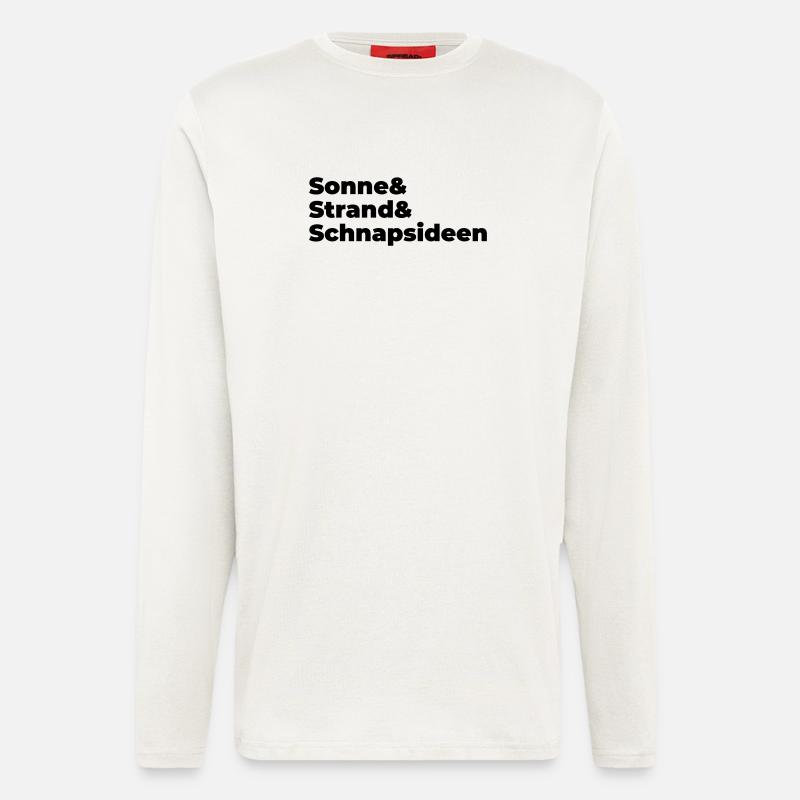 Sonne Strand Snapsideen - Langarmshirt - made by SPREAD  - OFF WHITE