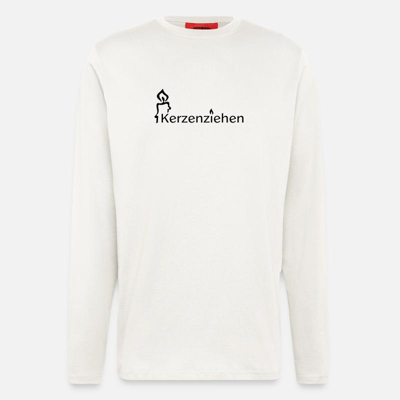 Kerzenziehen - Langarmshirt - made by SPREAD - OFF WHITE