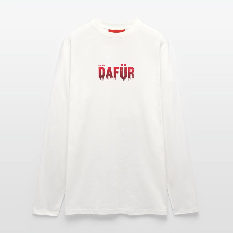 Ich bin dafür - positive rote Typografie Langarmshirt - made by SPREAD 