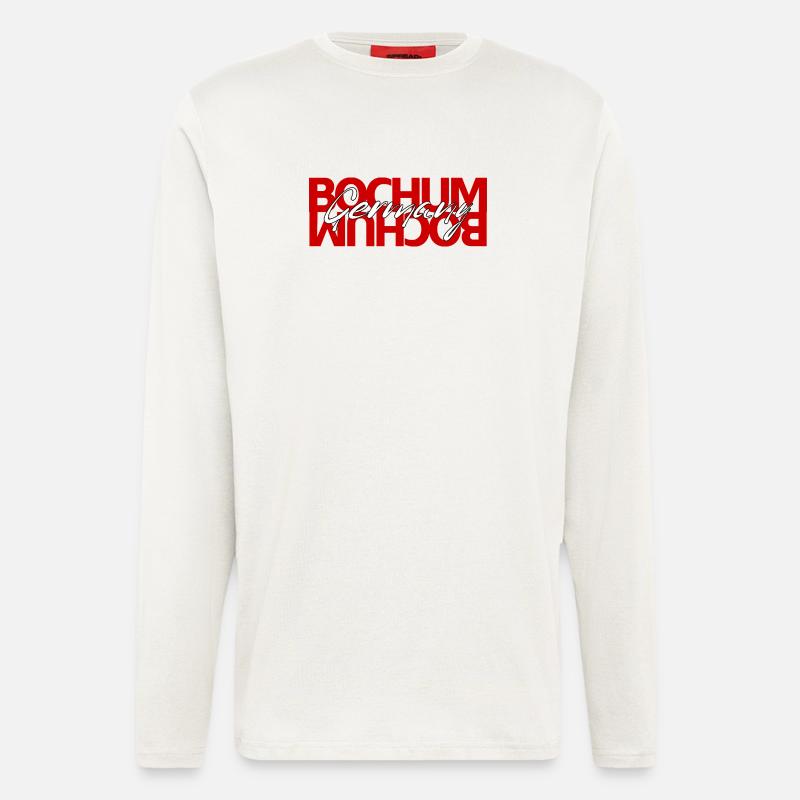 Bochum Germany Script Overlay - Longsleeve - made by SPREAD - OFF WHITE
