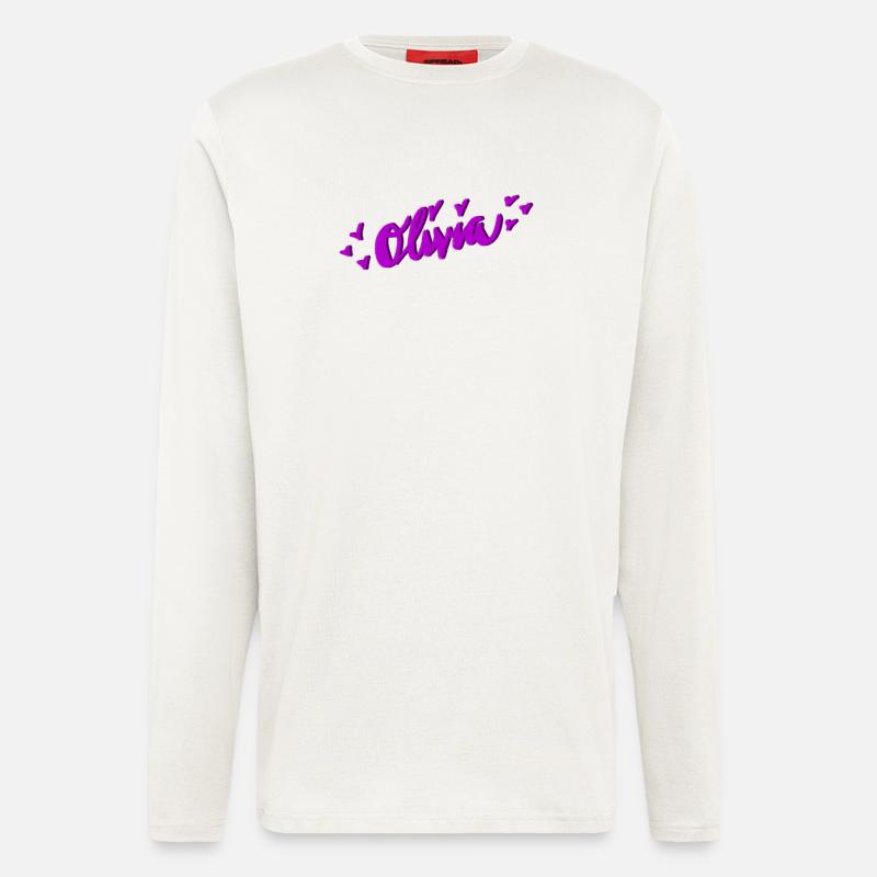 Olivia - Manches longues bio décontracté fabriqué en UE - OFF WHITE