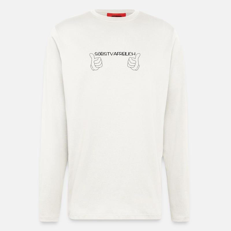 söbstvafreilich - selbstverständlich, Dialekt - Langarmshirt - made by SPREAD  - OFF WHITE