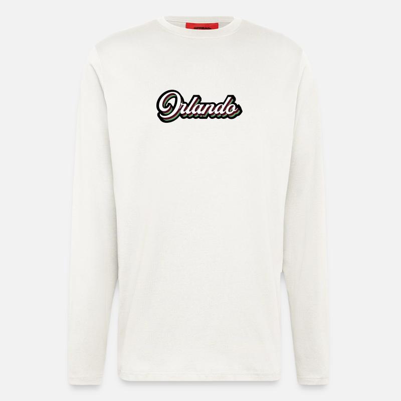 Orlando Rainbow Script - Langarmshirt - made by SPREAD  - OFF WHITE