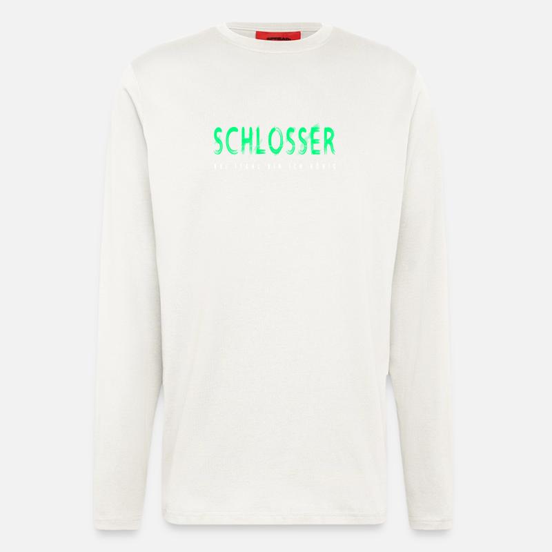 Schlosser Handwerker Design - Langarmshirt - made by SPREAD  - OFF WHITE