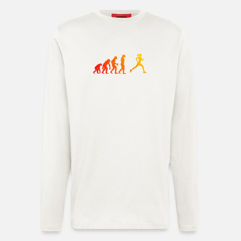 Geschenkidee für eine Running mit Running - Langarmshirt - made by SPREAD  - OFF WHITE