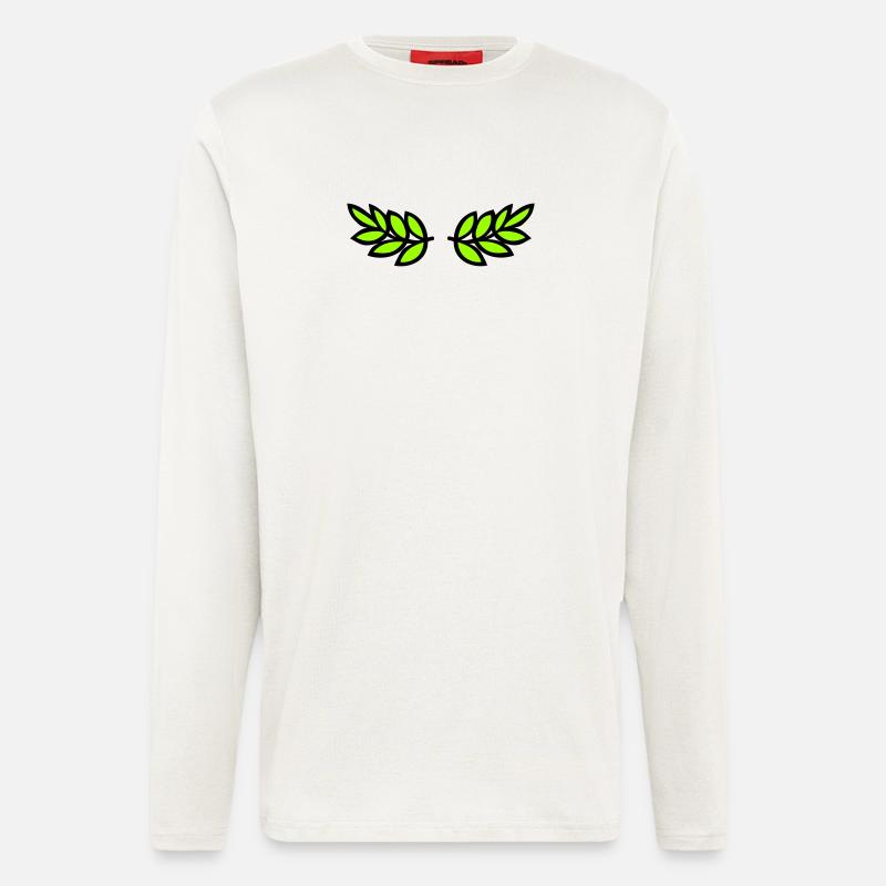 Lorbeer (Flach) - Langarmshirt - made by SPREAD  - OFF WHITE