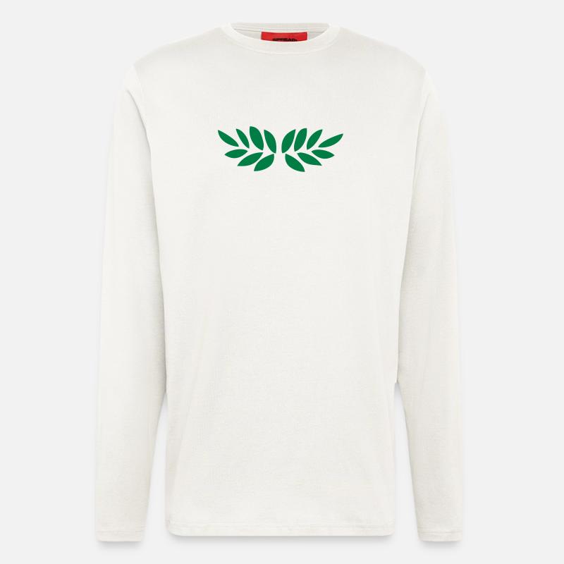 Lorbeerkranz - Langarmshirt - made by SPREAD  - OFF WHITE